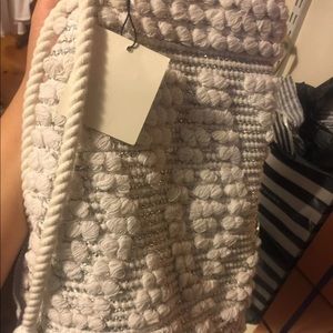 Free People Bags - White Braided Bucket Tassel Bag Free People Bags - White Braided Bucket Tassel Bag